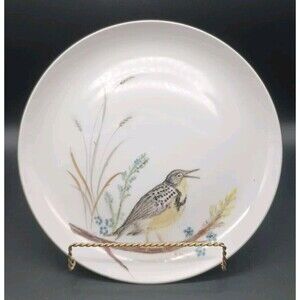 ooak Hand Painted Bird Plate Signed S Stone